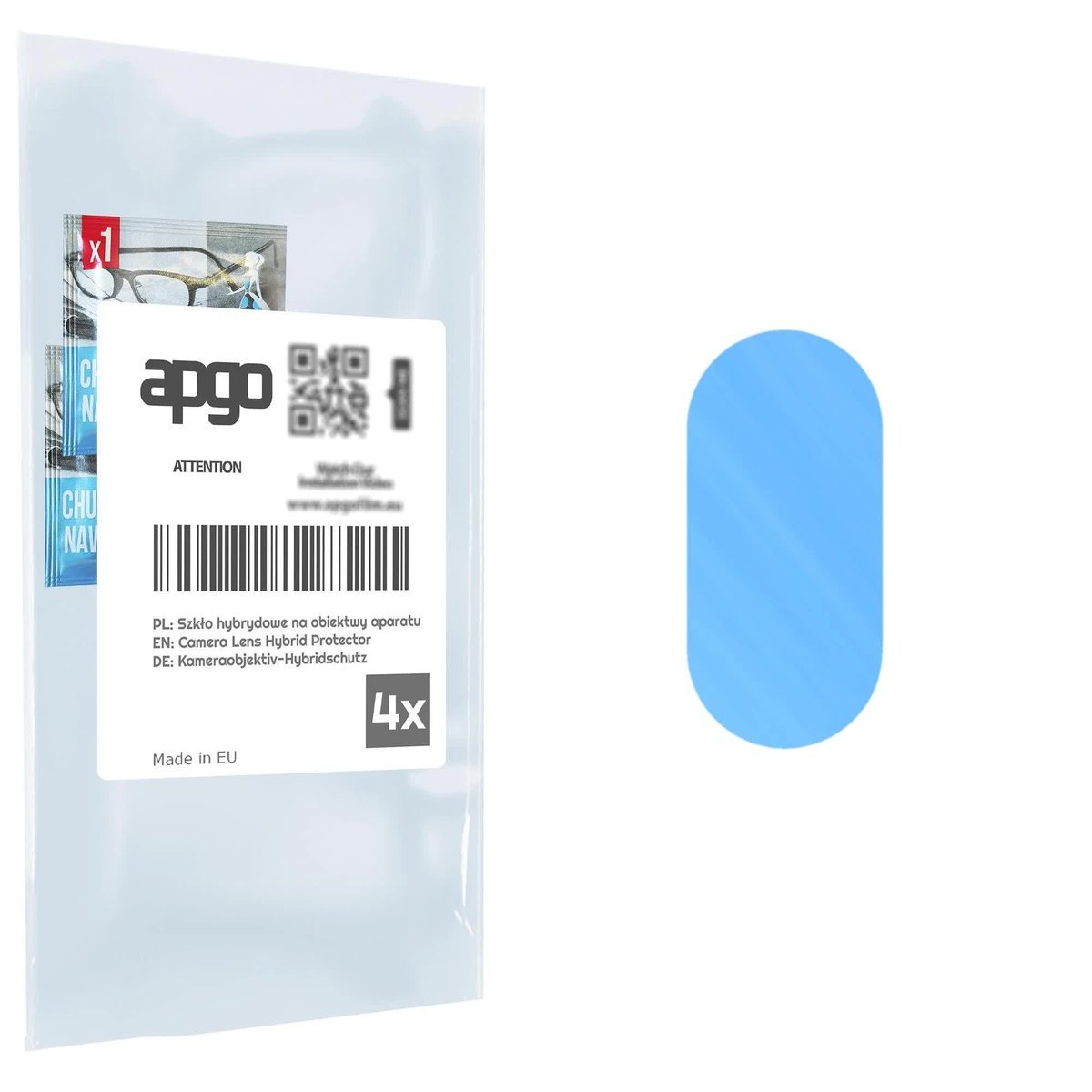 4x Szkło hybrydowe na aparat obiektyw kamerę 9H do Honor Pad X8a - apgo hybrid Camera Lens Protector
