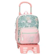 Plecaki szkolne i tornistry - Roll Road Spring is Here Plecak szkolny z wózkiem Różowy 30x38x12 cms Poliester 13,68L, Różowy, plecak szkolny na kółkach - miniaturka - grafika 1