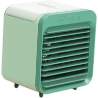 Wentylatory - Przenośna bezprzewodowa klimatyzacja, 3 tryby i prędkości wentylatora, zbiornik na wodę o pojemności 200 ml, przyjazna dla zwierząt (zielona) - miniaturka - grafika 1
