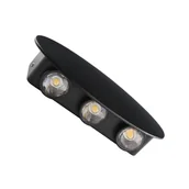 Lampy ogrodowe - Lampa natynkowa ścienna LED 6W elewacyjna Pontas OWL-55034-BK Italux - miniaturka - grafika 1