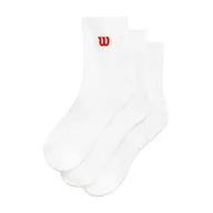Skarpetki męskie - Skarpetki Wilson Quarter Top Sock 3 Pack Bright White S - miniaturka - grafika 1