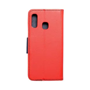 OEM Kabura Fancy Book Do Samsung A20e Czerwony / Granatowy - Etui i futerały do telefonów - miniaturka - grafika 1