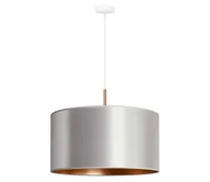 Lampy sufitowe - Duolla - Żyrandol na lince CANNES 1xE27/15W/230V śr. 45 cm srebrny/miedź - miniaturka - grafika 1