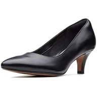 Czółenka - Clarks Linvale Jerica czółenka dziewczęca, czarny - Schwarz Black Leather - 35 EU - miniaturka - grafika 1