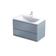 Szafki łazienkowe - Szafka łazienkowa pod umywalkę Oristo Brylant 80 cm niebieski mat OR36-SD2S-80-16R - miniaturka - grafika 1