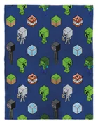 Koce - koc 130x170 młodzieżowy licencyjny Minecraft - miniaturka - grafika 1