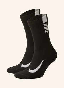 Nike Skarpety Do Biegania Crew, 2 Pary schwarz - Skarpetki damskie - miniaturka - grafika 1