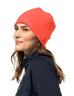 Jack Wolfskin Real Stuff czapka beanie Hot Coral One Size - Czapki damskie - miniaturka - grafika 1