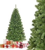 Choinki - Choinka sztuczna COSTWAY 180cm, choinka z metalowym stojakiem, choinka 928 końcówek igieł PVC, sztuczna choinka składana zielona - miniaturka - grafika 1