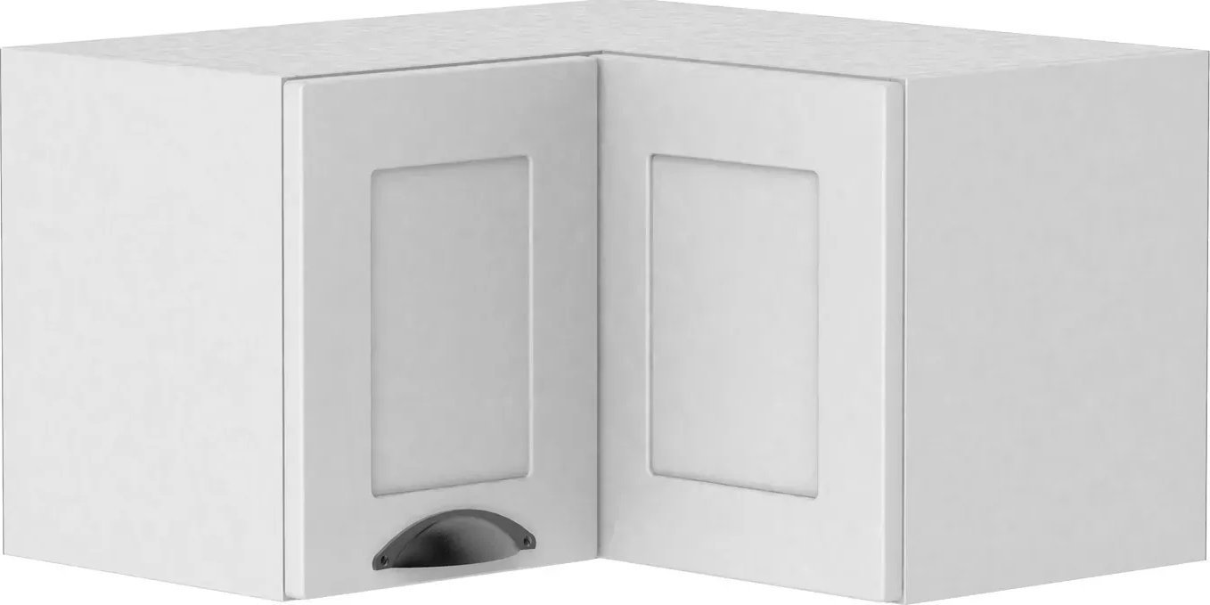 Elior Górna szafka kuchenna narożna biała - Pergio 44X 60 cm