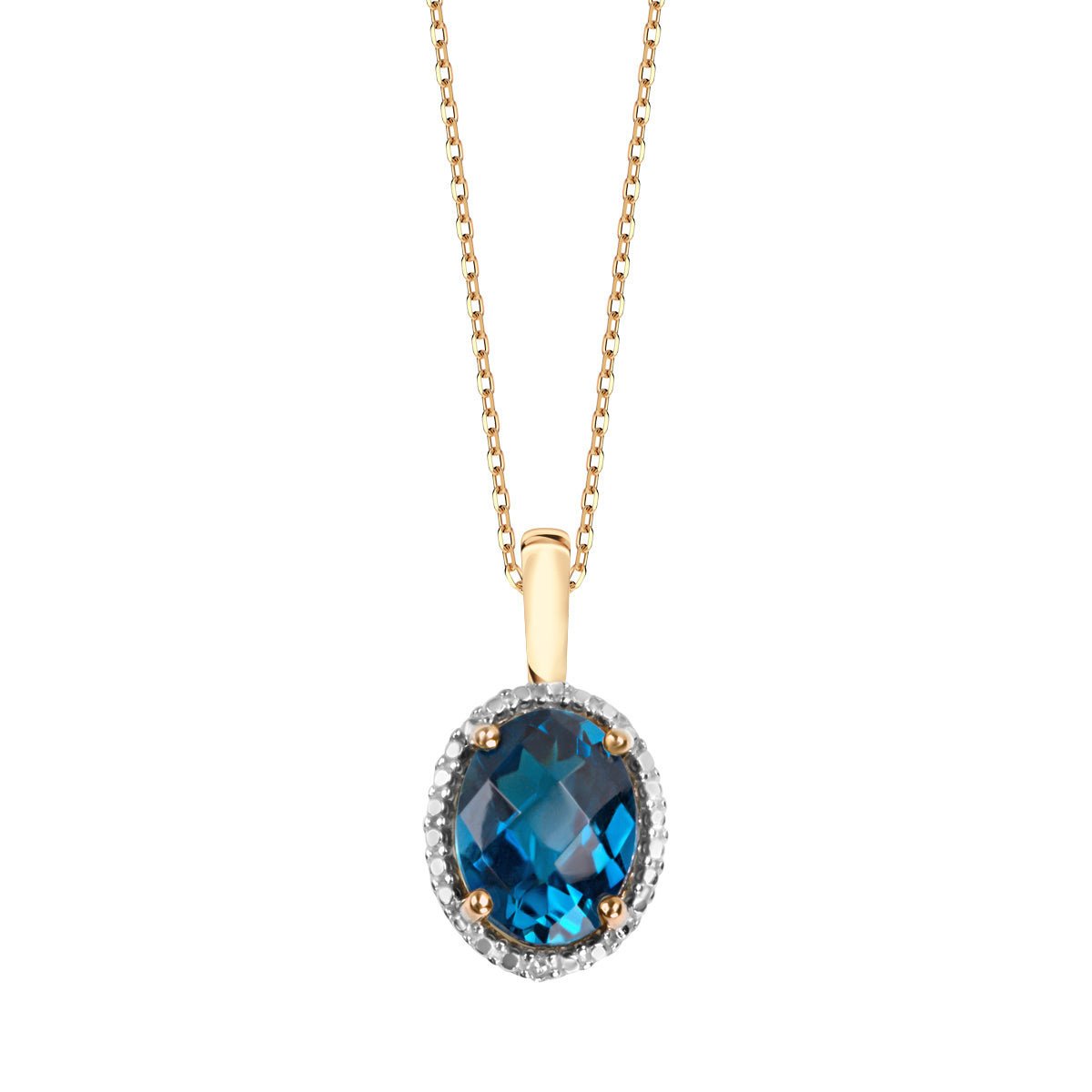 Zawieszka z Topazem London Blue Verona