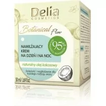 Delia Cosmetics Cosmetics Botanic Flow Krem nawilżający z olejem kokosowym na dzień i noc 50ml - Kremy do twarzy - miniaturka - grafika 1
