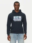 Bluzy męskie - Quiksilver Bluza EQYFT05094 Granatowy Regular Fit - miniaturka - grafika 1