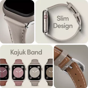 Spigen cyrill kajuk apple watch 4 / 5 / 6 / 7 / 8 / se (40 / 41 mm) cream - Akcesoria do smartwatchy - miniaturka - grafika 13
