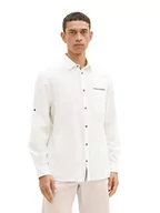 Koszule męskie - TOM TAILOR Męska koszula 1036237, 10332-Off biała, XL, 10332 – Off White, XL - miniaturka - grafika 1