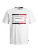 Koszulki męskie - Jack & Jones Koszulka w kolorze białym - miniaturka - grafika 1
