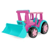 Samochody i pojazdy dla dzieci - Gigant traktor ładowarka różowy 66006 Wader - miniaturka - grafika 1