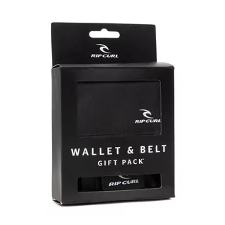 Portfele - Zestaw upominkowy Rip Curl - Wallet + Belt Gift Pack BWUKI1 Black 90 - grafika 1