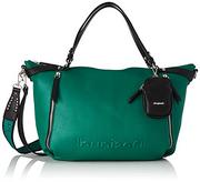 Torebki damskie - Desigual Damska torebka BOLS_Embossed Half L Hand Bag, zielona, One Size - miniaturka - grafika 1