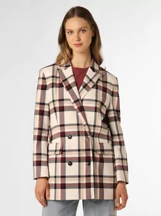 Tommy Hilfiger - Blezer damski, beżowy|wielokolorowy - Kurtki damskie - miniaturka - grafika 1