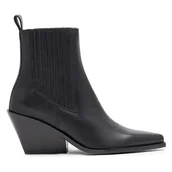 Botki damskie - Botki Badura COIMBRA-110432 Czarny - miniaturka - grafika 1