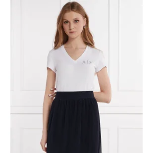 Armani Exchange T-shirt | Regular Fit - Koszulki i topy damskie - miniaturka - grafika 1