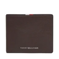 Portfele - Duży Portfel Męski Tommy Hilfiger Th Corp Mini Cc Wallet AM0AM13739 Brązowy - miniaturka - grafika 1