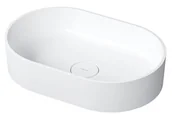 Umywalki - Omnires Ovo M+ umywalka biały OVOUNBM - miniaturka - grafika 1