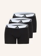 Majtki damskie - Adidas Bokserki Active Flex Cotton, 3 Szt. schwarz - miniaturka - grafika 1