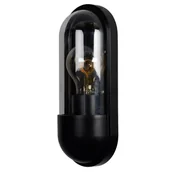 Lampy ogrodowe - Kinkiet na ścianę CAPSULE 29897/01/30 Lucide IP54 loft czarna - miniaturka - grafika 1