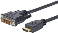 Adaptery i przejściówki - Vivolink 20m HDMI - DVI-D Czarny - miniaturka - grafika 1