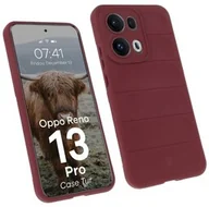 Etui i futerały do telefonów - Bizon Pancerne etui Case Tur do Oppo Reno13 Pro, burgundowe - miniaturka - grafika 1