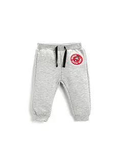 Koton Spodnie dresowe z nadrukiem Baby Boy Jogger Drawstring Cotton, Szary (023), 12-18 miesi?cy - Bluzy dla chłopców - miniaturka - grafika 1