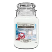 Świece - Świeca zapachowa w szkle świąteczna Snow Day Yankee Candle 538 g - miniaturka - grafika 1