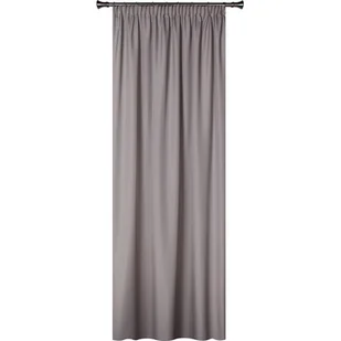 Zasłona z taśmą OXFORD 140 x 260 cm szara - Zasłony - miniaturka - grafika 1