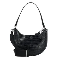 Torebki damskie - Lacoste Chantaco Classics Torba na ramię S Skórzany 23 cm czarny - miniaturka - grafika 1