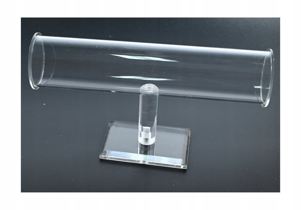 EKSPOZYTOR STOJAK NA BIŻUTERIĘ ZEGARKI BRANSOLETKI PRZEŹROCZYSTY WAŁEK