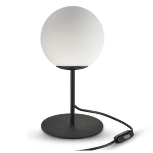 Lampka Nocna Stołowa Biurkowa Full Globe Glass 561-L1 G9 Biała kula Led - Lampy stojące - miniaturka - grafika 1