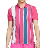 Koszulki męskie - Koszulka Nike Polo DF Paski Rosa Slim DH0708621 L - miniaturka - grafika 1