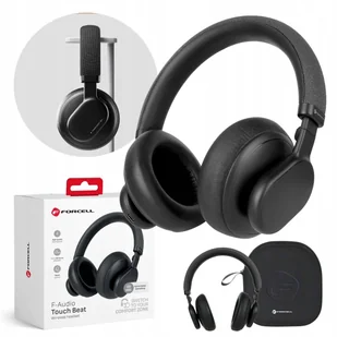 Forcell F-Audio ANC Touch Beat czarne - Słuchawki - miniaturka - grafika 1
