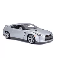 Samochody i pojazdy dla dzieci - Bburago Model Nissan GT-R Silver 2009 1:18 12079 $ - miniaturka - grafika 1