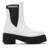 Botki damskie - Sztyblety Patrizia Pepe CY9814/L011-W146 Biały - miniaturka - grafika 1