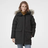 Płaszcze damskie - Damski Płaszcz ocieplany HELLY HANSEN W REGINA 53500_990 – Czarny - miniaturka - grafika 1