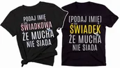 Gadżety dla niej i dla niego - koszulki dla świadków na prezent w podziękowaniu - miniaturka - grafika 1