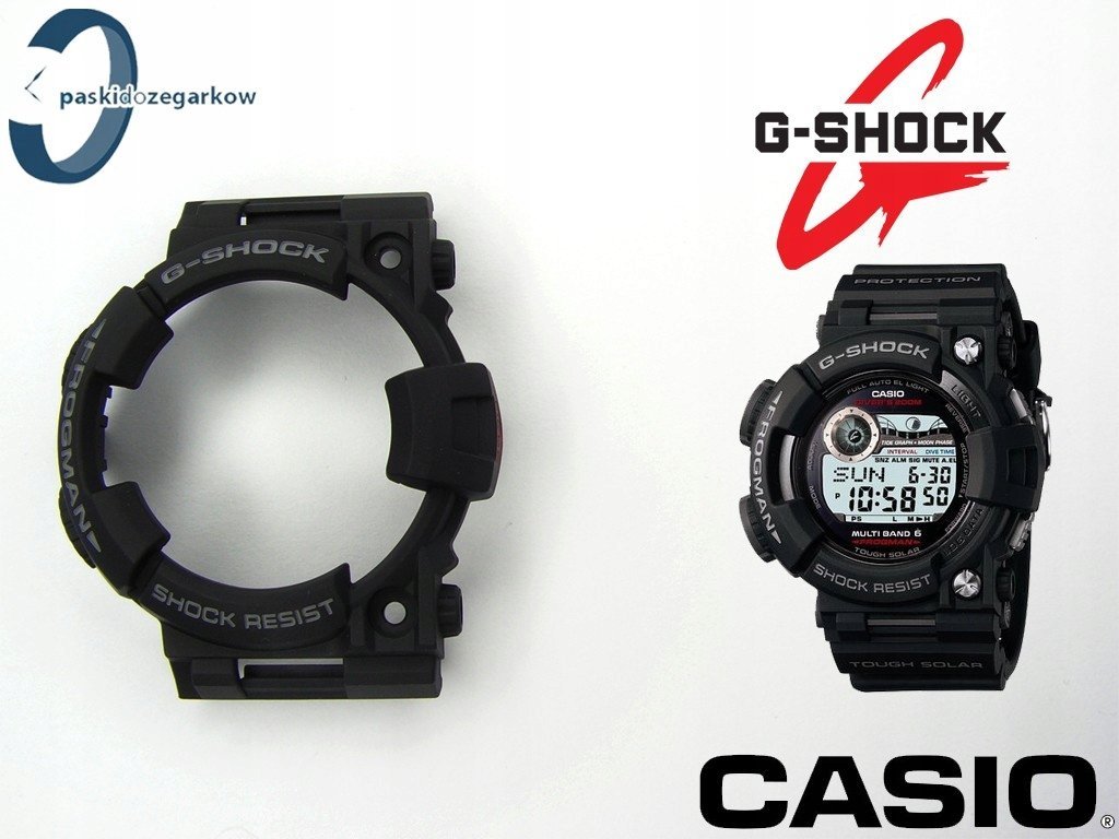 Bezel Casio FROGMAN GF-1000 GWF-1000 GF-1000-1 czarny