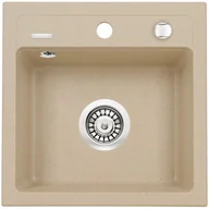 Zlewozmywaki z baterią - DEANTE Zestaw DEANTE ZQZA7103 zlew ZORBA + bateria NEMEZJA (kolor PIASKOWY) ZQZA7103 - miniaturka - grafika 1