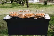 Pozostałe meble ogrodowe - Pokrowiec na stół cateringowy CZARNY 180cm - miniaturka - grafika 1
