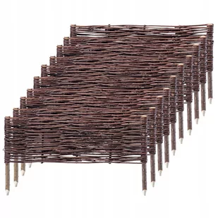 Palisada Ogrodowa 60x20cm Płotek Wiklinowy 10szt - Ogrodzenia - miniaturka - grafika 1