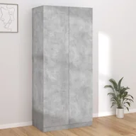 Szafy - Szafa betonowa szara 90x52x200 cm materiał drewnopochodny - miniaturka - grafika 1