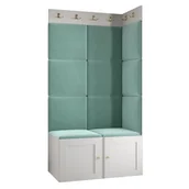 Meble do przedpokoju - Garderoba szafka na buty do przedpokoju RAMIKO 1 panele tapicerowane - miniaturka - grafika 1